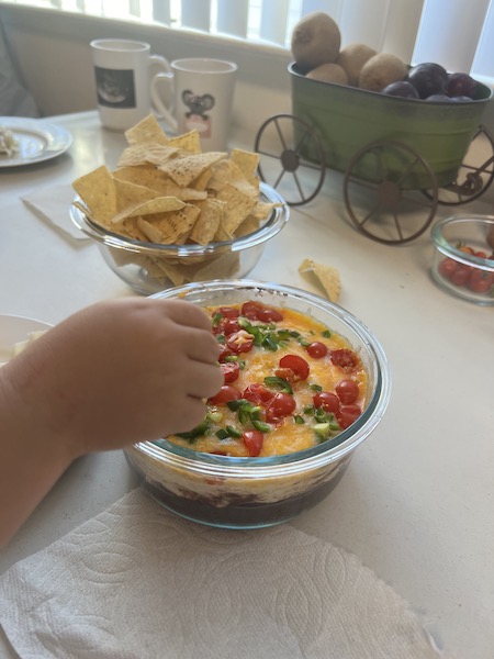 Fresh, homemade bean dip!